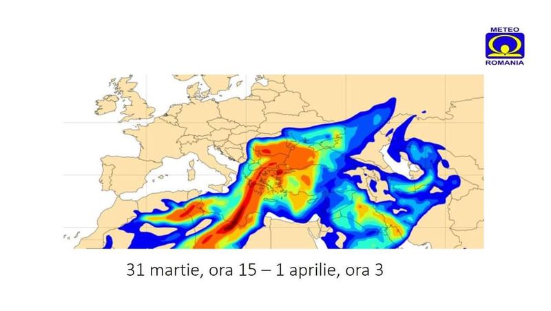 Administrația Națională de Meteorologie, avertisment referitor la valul de praf saharian de deasupra României