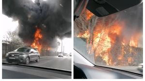 Incendiu de proporții produs la REMAT, în localitatea Glina, din județul Ilfov! A fost emis un mesaj RO-Alert
