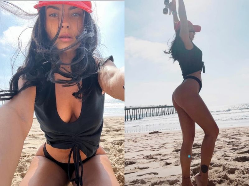 Inna, super sexy pe plajele din California