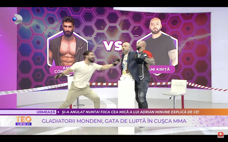 Ce îi transmite Andi Constantin lui Giani Kiriță înainte de confruntarea în cușcă