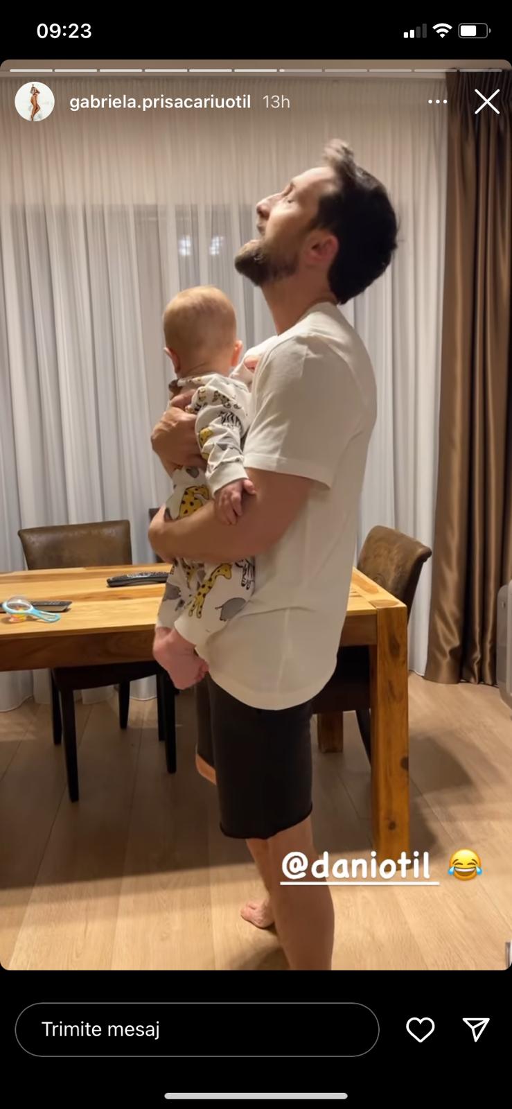 Dani Oțil, un tată de nota 10! &Icirc;n ce ipostază inedită și-a surprins soțul și fiul Gabriela Prisăcariu