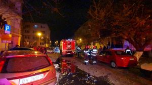 Incendiu într-un bloc din Constanța, în urma unei explozii