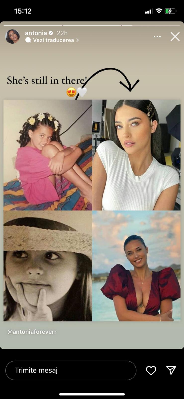 Imagini de colecție cu Antonia. Cum arăta artista în copilărie
