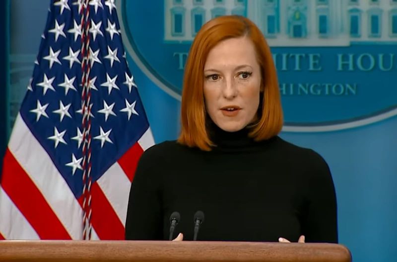 Psaki, despre posibilitatea ca Biden să plece la Kiev