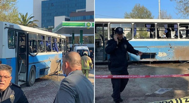 Autobuz aruncat &icirc;n aer, &icirc;n Turcia