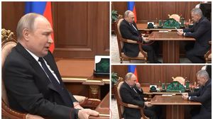 Ultima apariție a lui Vladimir Putin, halucinantă! Tremura și se ținea de masă. Nu a mai fost văzut așa niciodată „E bine”