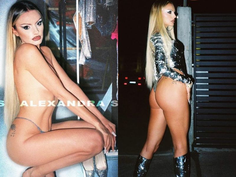 Alexandra Stan, aproape goală pe internet