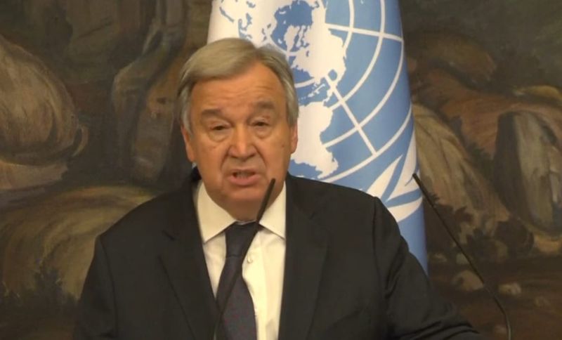 Secretarul general al ONU a făcut o vizită la Moscova