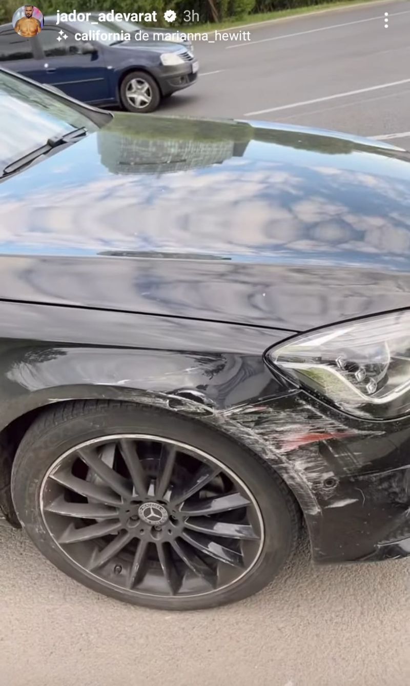 Mașina lui Jador, avariată grav