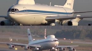 Avionul nuclear al lui Putin, văzut în aer deasupra Moscovei.  Ce plan are președintele rus