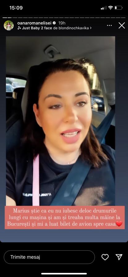 Oana Roman a plecat de acasă cu Marius Elisei, dar s-a &icirc;ntors de una singură cu avionul! Ce s-a &icirc;nt&acirc;mplat cu cei doi &icirc;n drumul spre casă &bdquo;Un weekend cu multă agitație&rdquo;