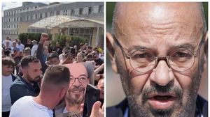 Protest de amploare la poarta penitenciarului unde este închis Piedone