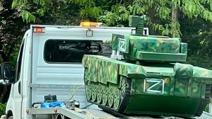 Un tanc rusesc a apărut pe străzile din București