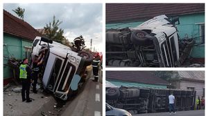 Un șofer băut, care conducea un TIR, a lovit mortal un pieton, a dărâmat stâlpi de electricitate și s-a oprit într-o casă! Totul a avut loc în Maramureș