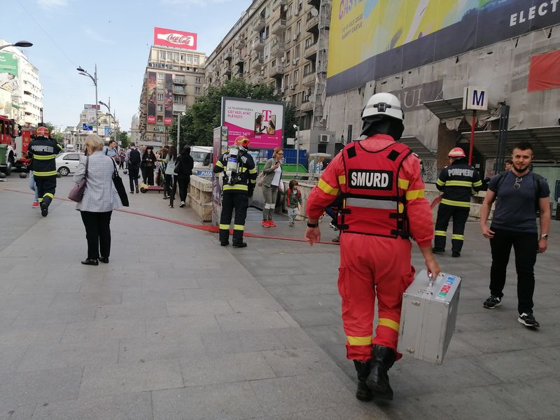 Alertă de incendiu la metroul bucureștean