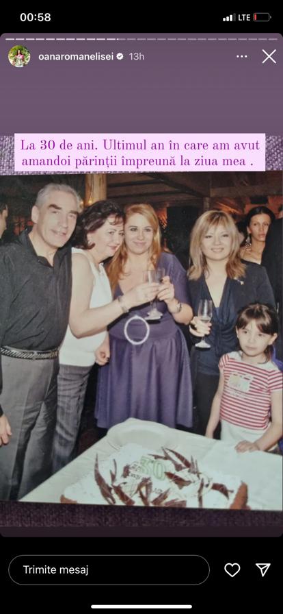 Oana Roman, imagini rare din copilăria sa! Vedeta a rememorat cele mai frumoase amintiri: &bdquo;Ultimul an &icirc;n care am avut am&acirc;ndoi părinții &icirc;mpreună&rdquo;