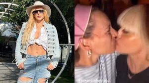 Loredana Groza, sărut pasional cu o altă femeie! Artista a dus distracția la un alt nivel, la o petrecere privată care a avut loc în Grecia