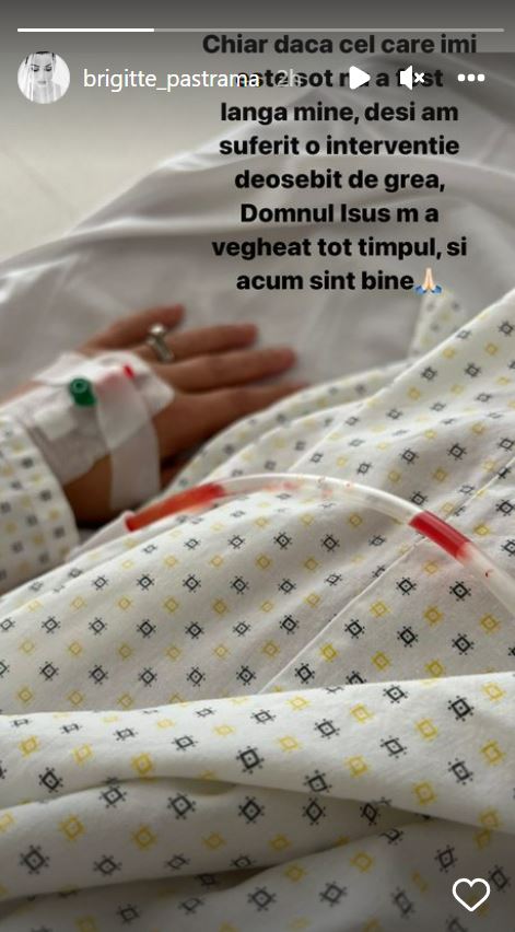 Brigitte Pastramă, operată de urgență! Bruneta, primele declarații de pe patul de spital: „Cel care îmi este soț nu a fost lângă mine”