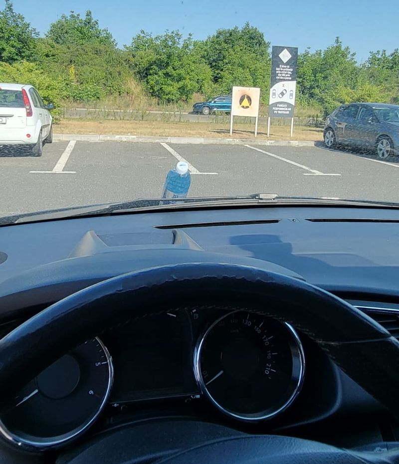 O femeie a găsit o sticlă de apă pe capota mașinii! A aflat ce însemnă, de fapt, și a rămas mască
