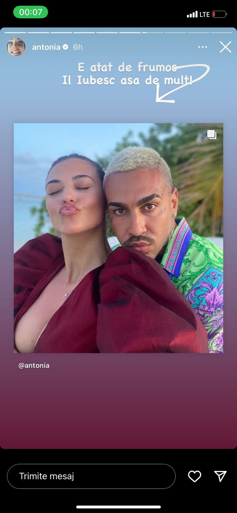 Antonia, declarație de dragoste pentru Alex Velea, după 9 ani de relație! Artista este &icirc;ndrăgostită la fel ca &icirc;n prima zi