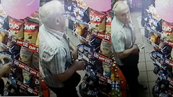 Oamenii nu mai suportă sărăcia. Un bătrân a fost filmat în timp ce fura din magazin de foame