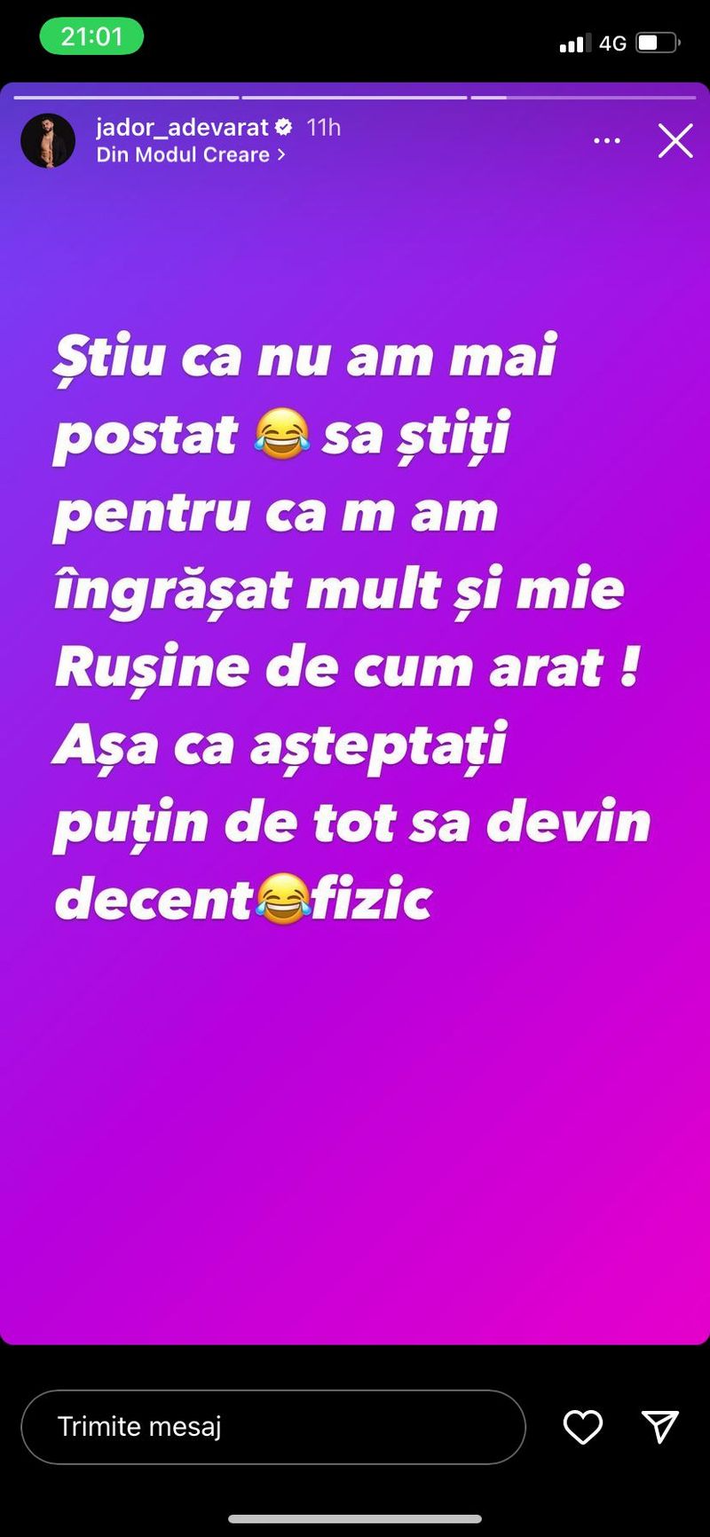 Jador, adevăratul motiv pentru care nu s-a mai afișat în mediul online! Artistul va fi absent până își va reveni: „Mi-e rușine de cum arăt”