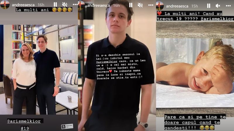andreea esca, aris melkior, fiul andreei esca