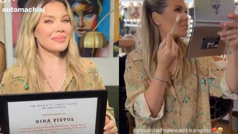 gina pistol, gina pistol are diploma, gina pistol curs make-up