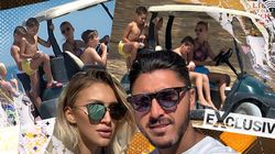 Noua fiță la Mamaia ca să nu leșini de la șezlong la malul mării: mașinuțele de golf! Soția lui Marica a făcut spectacol la volanul uneia | EXCLUSIV