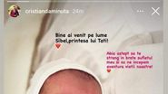 Cristian Daminuță a devenit tătic de fetiță: „Visul mi s-a împlinit”! Numele special pe care fotbalistul l-a ales pentru fiica lui