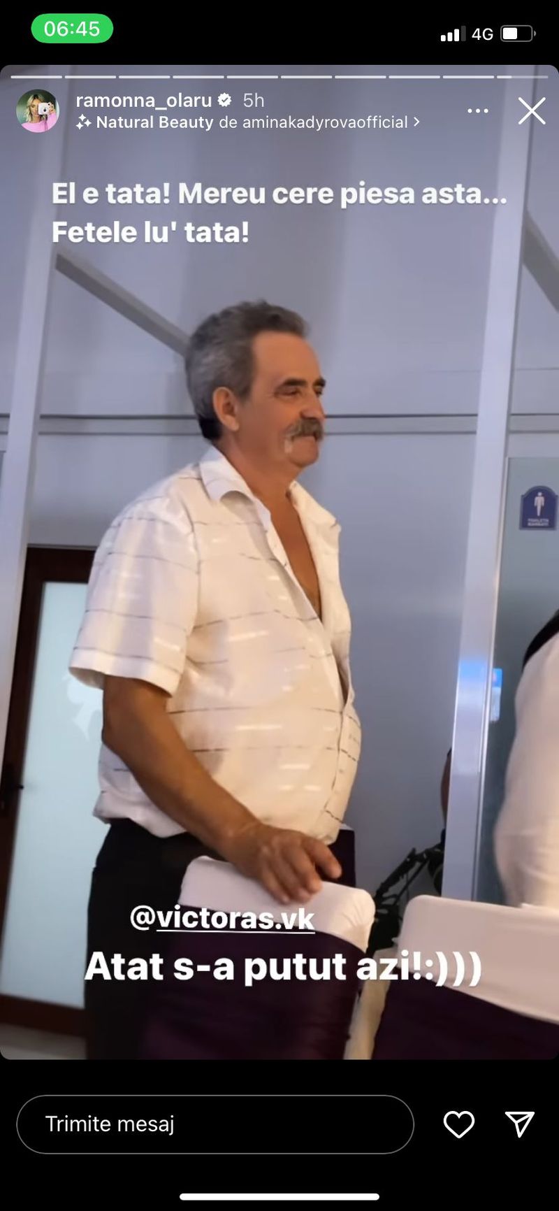 Ramona Olaru și-a arătat pentru prima dată tatăl! Cum arată părintele asistentei TV „Fetele lu' tata”