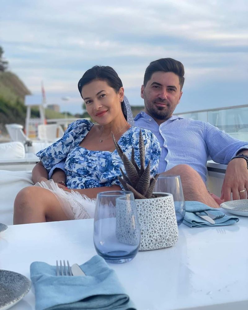 Olguța Berbec și soțul său 