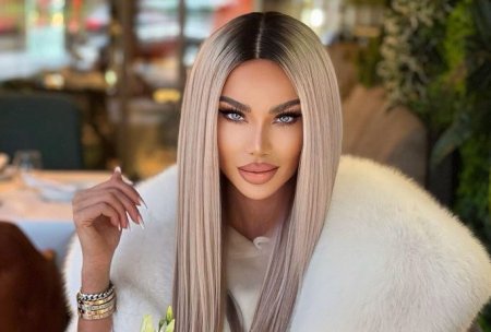 Bianca Drăgușanu cu perucă