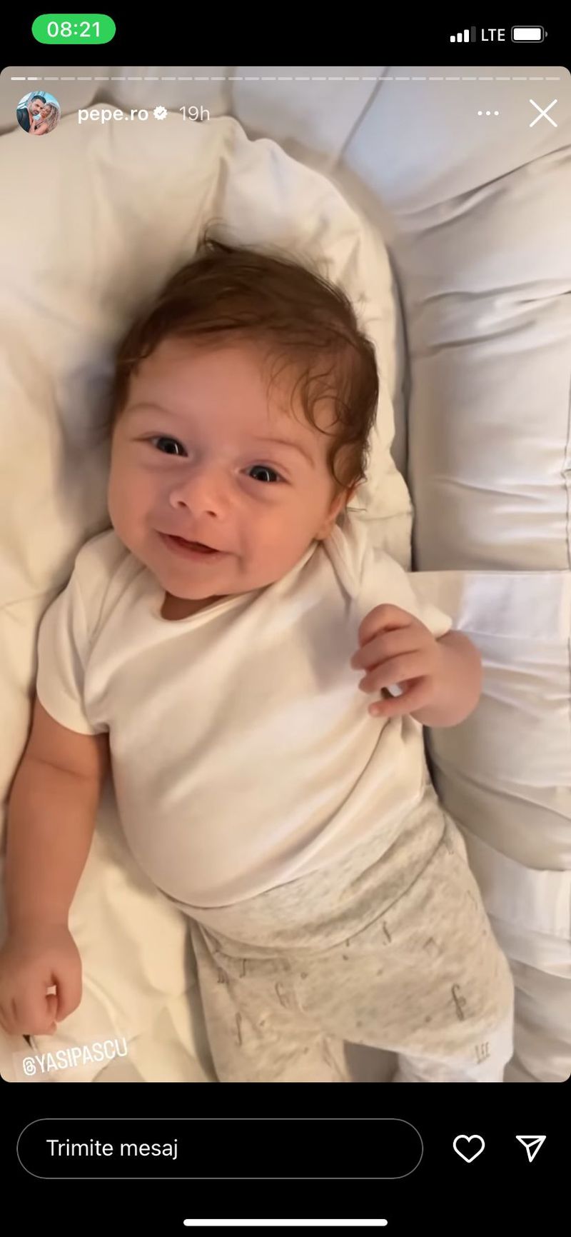 Pepe, prima fotografie cu fiul său &icirc;n care z&acirc;mbește. Ipostaza adorabilă &icirc;n care artistul și-a surprins fiul