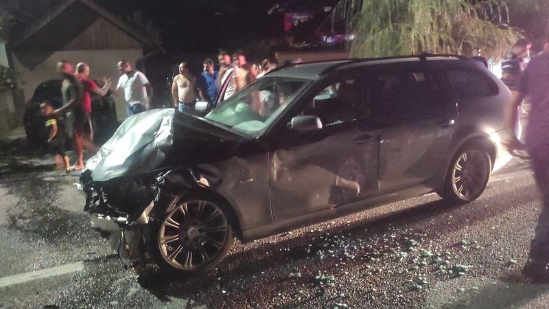 gorj, taximetrist mort, accident violent, clienta moarta 