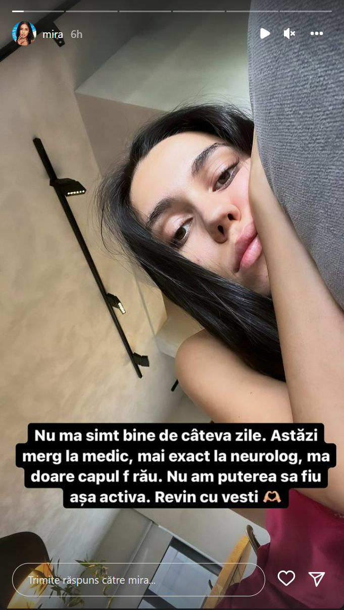 Mira, anunț îngrijorător pe internet: „Nu mă simt bine”. Artista a mers de urgență la neurolog