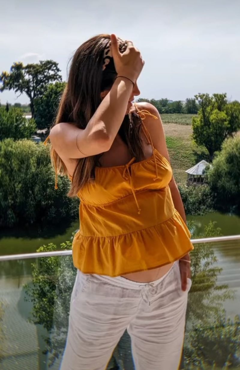 Alice Cavaleru pe ultima sută de metri cu sarcina