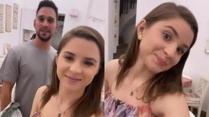 Cristina Ciobănașu radiază de fericirei în compania lui Vlad Gherman. Actorul încă reușește să o mai facă să zâmbească pe fosta sa iubită „Ai ceva cu mine”