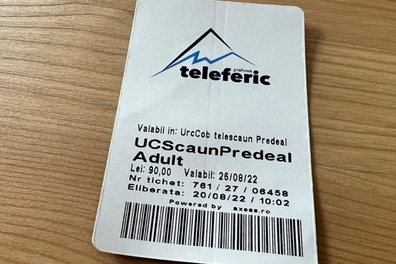 predeal, telescaun, bilet telescaun, turist