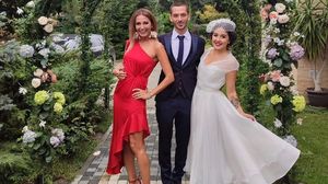 Anca Țurcașiu, fiul și soția acestuia 