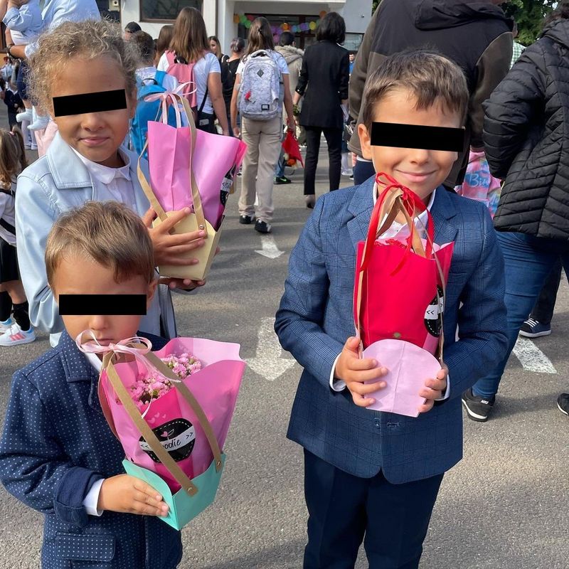 mirela vaida, copii mirela vaida, vladimir vaida, prima zi de scoala