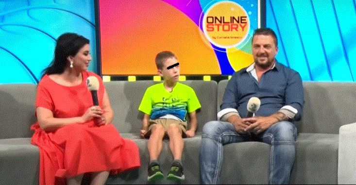 Adriana Bahmuțeanu, George Restivan și fiul său 