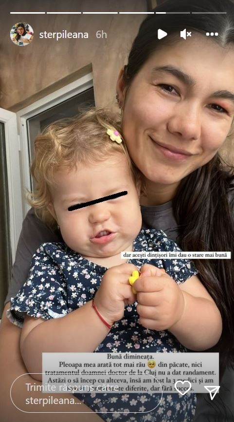 Vești proaste despre fiica Ilenei Sterp: „Carla are un virus”. Sora lui Culiță este din ce în ce mai îngrijorată