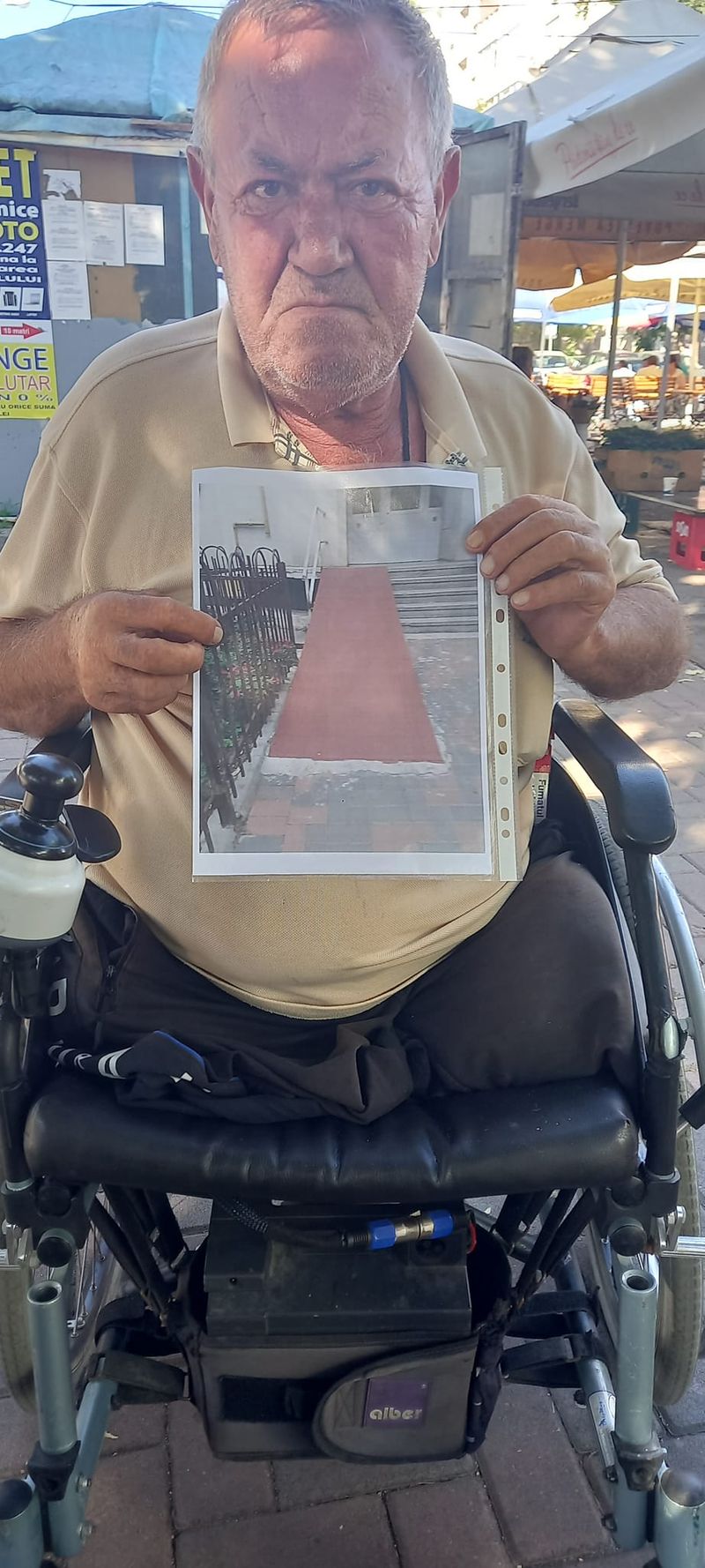 persoana cu handicap, caz halucinant, bucuresti, rampa acces