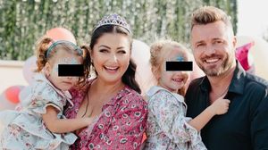 Gabriela Cristea și Tavi Clonda copii