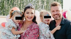 Gabriela Cristea și Tavi Clonda copii