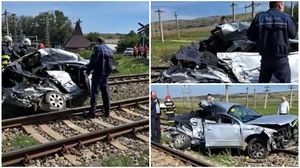 accident vaslui, tren, masina, doua surori, tragedie