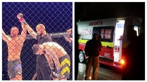 Alex Zănoagă a avut nevoie de intervenția medicilor, după ce a fost bătut de Bobicioiu. Cine l-a așteptat să coboare din ambulanță | EXCLUSIV