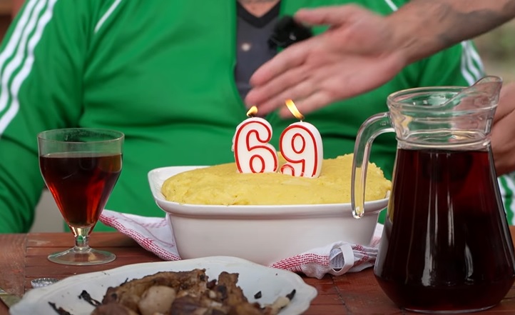 serghei mizil aniversare, fita cu adita, tort mamaliga