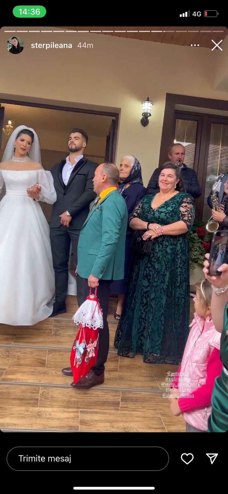 Cum a reacționat mama Geta când și-a văzut fiica cea mică mireasă! Geta Sterp a izbucnit în lacrimi